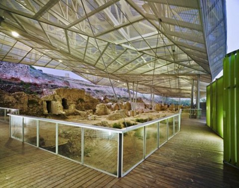 The Roman Forum District museum in the Molinete archaeological park in Cartagena