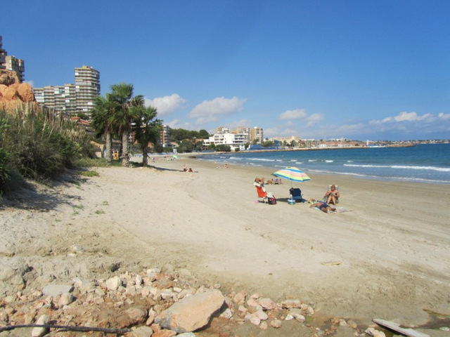 The beach of La Glea in Campoamor