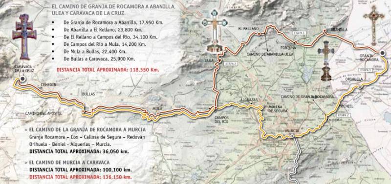 New branch of pilgrimage routes to Caravaca begins in the Alicante town of Granja de Rocamora