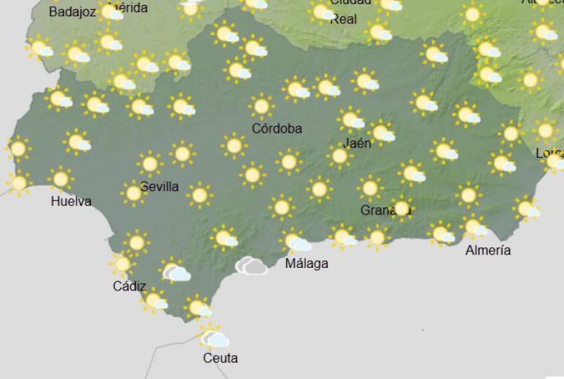 Andalusia weekly weather forecast November 25-December 1