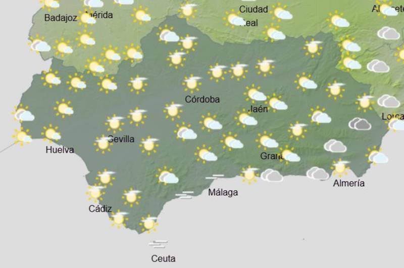 Andalusia weekly weather forecast November 25-December 1