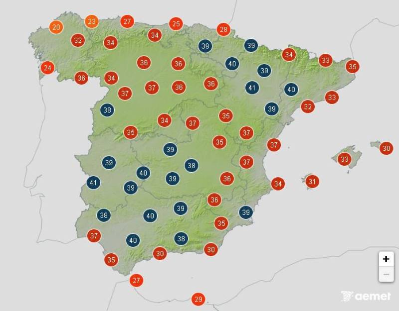 Spain bakes in 43 degree heatwave: Weather forecast August 11-14