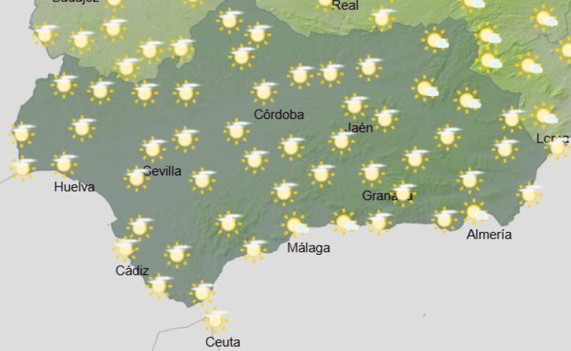 Andalucía weekend weather forecast November 6-9: Cooling down with showers and sunny spells