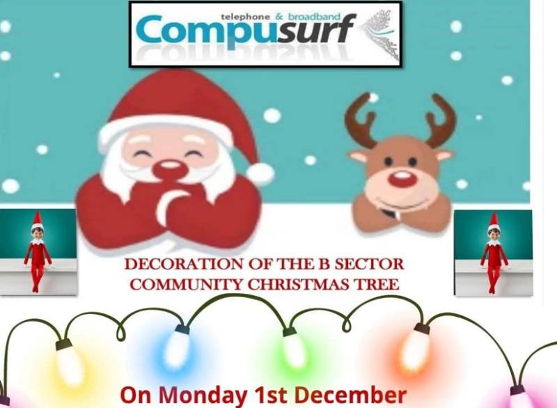 December 1 Compusurf invites local children to decorate the Camposol Sector B Christmas tree