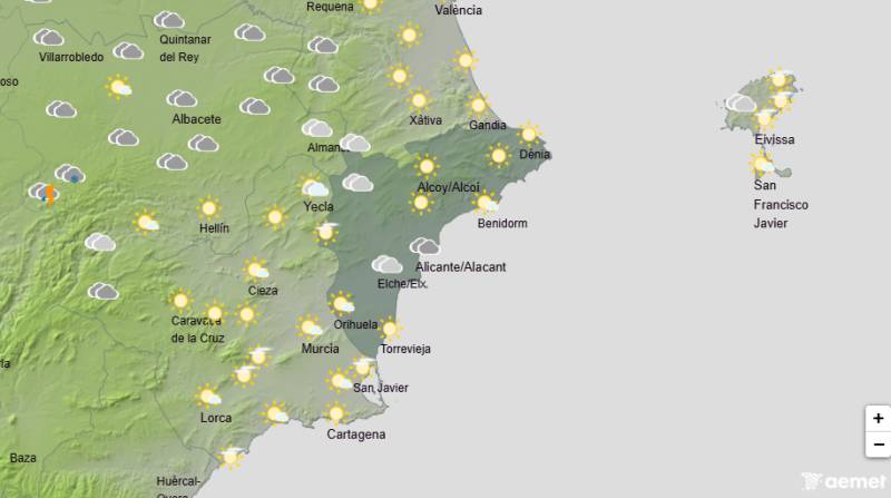 Christmas week brings cooler days and some rain: Alicante weather forecast December 22-28