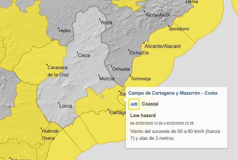 Rain, rain, rain: Murcia weekly weather forecast February 2-5