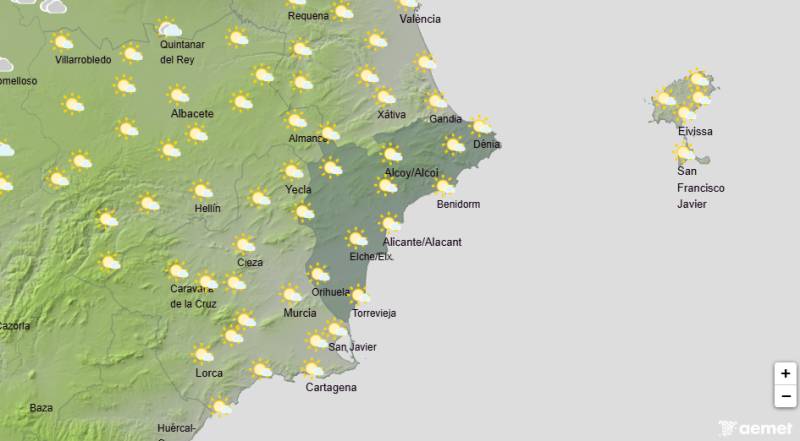 Sunnier days are coming but the wind persists: Alicante weather forecast for February 16-19