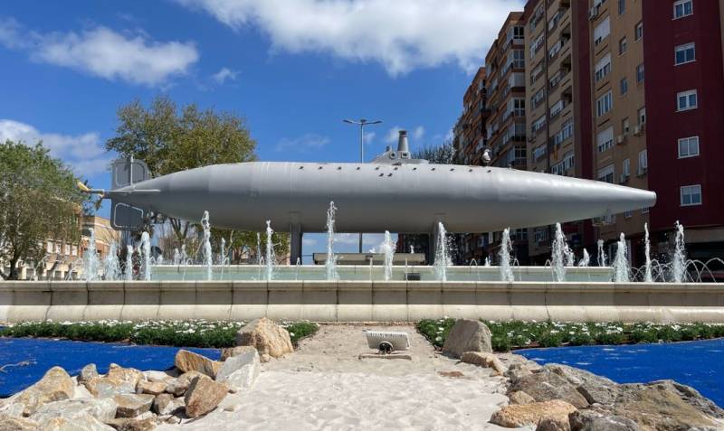 Cartagena gives its submarine roundabout a fresh sea-inspired makeover