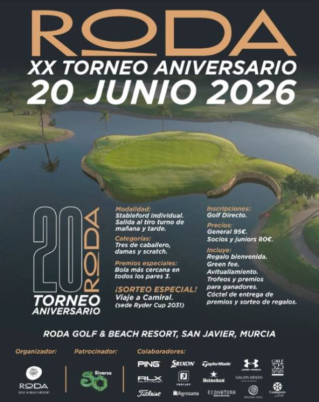 June 20 Roda Golf 20th anniversary tournament: Sign up now!