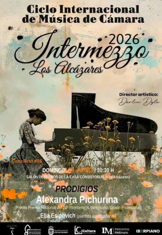 June 14 Intermezzo in Los Alcázares, free concert by flautist Alexandra Pichurina