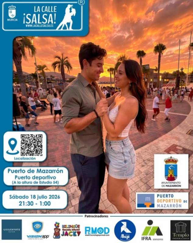 July 18 Calle Salsa in Puerto de Mazarrón