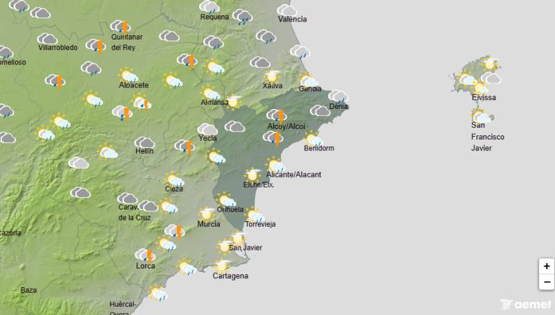 Alicante weather October 1-4: Heavy rain and storms expected as temperatures fall