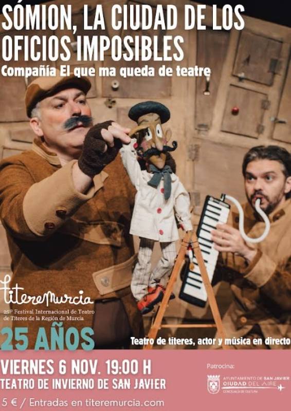 November 6 Award-winning puppet theatre in San Javier